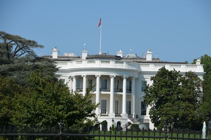 The president resides in the White House.