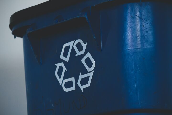 Technology helps with waste management, like recycling bins.
