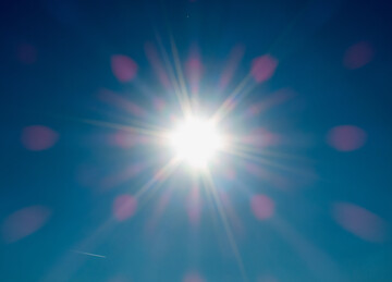 The sun's heat affects the temperature and weather conditions.